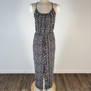 ❤️ Ripe Black and White Floral Maxi Dress S